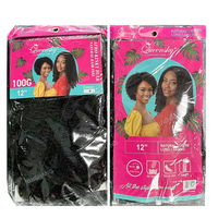 Vente en Gros Cheveux Crochet Afro Kinky Twist 12 Pouces, Brins Bruts Synthétiques YAKI, Extensions Dreadlocks en Vrac