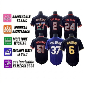 Nouveau Maillot de Baseball Américain Respirant 2026 avec Broderie 3D Personnalisée et Logo sur Mesure pour Tous les Joueurs - Product Image 3