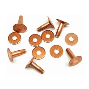 Rivets et rondelles en cuivre de haute qualité, tête de 12 mm, diamètre de tige de 4 mm, longueur de 16 mm - Product Image 1
