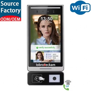 Terminal <span class=keywords><strong>de</strong></span> reconnaissance faciale IA 8'' pour contrô<span class=keywords><strong>le</strong></span> d'accès à tourniquet avec Wi-Fi et TCP/IP, scanner <span class=keywords><strong>de</strong></span> codes QR, pointage biométrique, SIP - Product Image 1