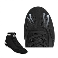Chaussures de boxe légères antidérapantes en gros d'usine, logo personnalisé, respirantes, unisexes pour la gym et l'entraînement aux arts martiaux