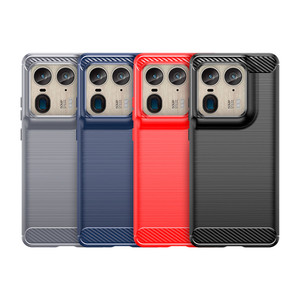 Coque de téléphone arrière en fibre de carbone antichoc TPU pour Moto Edge X50 Ultra - Product Image 6