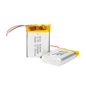 하이 퀄리티 <span class=keywords><strong>3.7V</strong></span> 1200mAh 충전식 <span class=keywords><strong>Lipo</strong></span> 배터리 103040 파우치 리튬 이온 1200mAh 리튬 폴리머 파우치 - Product Image 2