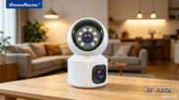 Caméra IP de sécurité domestique DREAMKACHER AF-AA04, DC 5V 2A, 2MP, WIFI, interphone audio bidirectionnel, zoom optique 10x-20x, prend en charge le cloud