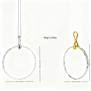 Ornamen pohon Natal kristal, ornamen gantung kaca kristal bulat untuk dekorasi pesta rumah liburan - Product Image 2