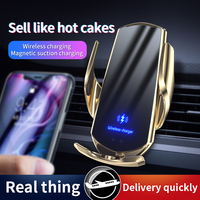 Support de téléphone magnétique sans fil Amitor Q3 pour voiture, avec capteur intelligent, charge rapide, fixation automatique sur grille d'aération, ajustement universel 12