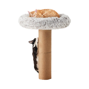 <span class=keywords><strong>FUKUMARU</strong></span> griffoir et tour pour chat moderne écologique à 5 niveaux 30 pouces de haut 5.5 pouces de largeur utilisation intérieure/extérieure pour chats - Product Image 1