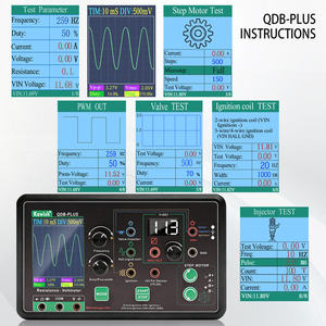 <span class=keywords><strong>Simulador</strong></span> de Sensores Automotrices y Probador de Actuadores QDB-PLUS, Osciloscopio Integrado, Generador de Señales PWM, Bobina de Encendido Automático, Inyector - Product Image 6