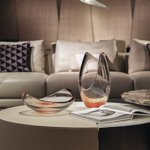 Jarrón de cristal ámbar con degradado de lujo nórdico y frutero con artesanía de corte artístico <span class=keywords><strong>para</strong></span> centro de mesa <span class=keywords><strong>para</strong></span> fiestas - Product Image 1