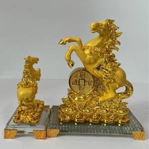 Ornamento ecologico del cavallo della resina per il tesoro della ricchezza della decorazione del cavallo abita per la celebrazione dell'inaugurazione della casa del gabinetto del soggiorno - Product Image 1