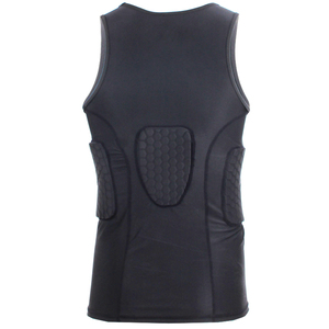YOUNGSON Youngson Wholesale Sleeveless Padded Compression <b>Shirt</b> EVA <b>Polyester</b> Unisex Black Sport Tank Top Breathable Sports - Product Image 1