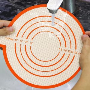8.3 Inch Sourdough <b>Silicone</b> Bread Sling with Long Handles Eco-Friendly Bread Liner Mat for Dutch Oven Free Samples - Product Image 2