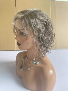 Fabuleux cuticules alignées <span class=keywords><strong>cheveux</strong></span> bruts courts ondulés et bouclés bob coupes de <span class=keywords><strong>cheveux</strong></span> 613 colorés perruques de <span class=keywords><strong>cheveux</strong></span> humains - Product Image 6
