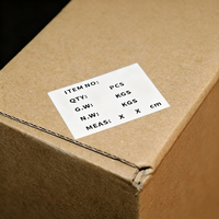 Autocollants en carton kraft imprimés sur mesure, étiquettes logistiques pour boîtes extérieures, autocollants adhésifs