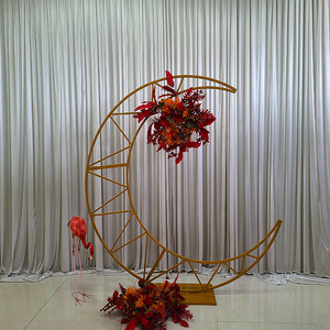 Nuevo soporte LED en forma de arco de Metal de FURUN LEDA para decoración de fondo de escenario de boda - Product Image 3
