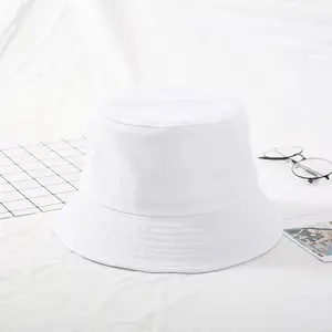 schwarz weiß reversible eimer hut Suppliers-Erwachsene leere schwarze Baumwolle Eimer Hut benutzer definierte lila weiß reversible Eimer Hut