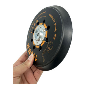 150mm độ cứng trung bình sao lưu Pad móc vòng lặp cho xe ngẫu nhiên quỹ đạo <span class=keywords><strong>Sander</strong></span> 5.0mm ponceuse quỹ đạo không chổi than <span class=keywords><strong>Sander</strong></span> OEM tùy chỉnh - Product Image 4