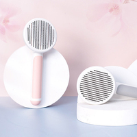 Brosse autonettoyante pour chiens et chats, accessoire de toilettage pour chiens et chats, pas cher, vente en gros