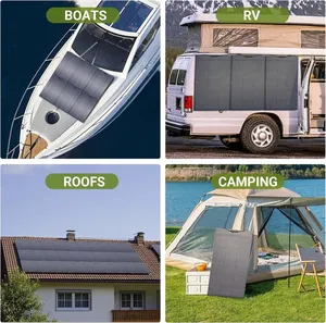 Painel solar flexível 200W 500W 400W 100W ETFE CIGS filme fino 150W 180W Mono 100W-Painéis solares flexíveis de alta eficiência