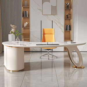 Escritorio de oficina minimalista moderno de lujo ligero para <span class=keywords><strong>sala</strong></span> de <span class=keywords><strong>estudio</strong></span> casera de gama alta - Product Image 2