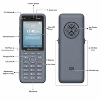 Teléfono IP Grandstream WP836 WiFi 6 de Doble Banda 802.11ax con Roaming, IP67, IA, NC, Opus, Conferencia de 4 Vías, 10 Horas de Conversación, 240 Horas en Espera, Teléfono VoIP
