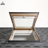 Fenêtre de toit en PVC personnalisable pour maison avec puits de lumière en PVC, coupe-vent et antivol, style contemporain