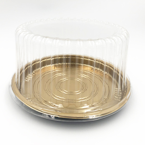 JH-DG82107 Eco-friendly food grade eco friendly Plastic Cake box clear cake boxes 100sets pack