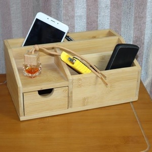Desktop <b>storage</b> <b>box</b>, Japanese bamboo and wood cosmetic <b>storage</b> <b>box</b>, <b>drawer</b> <b>storage</b> <b>box</b>, organizer <b>box</b>, export customized model. - Product Image 2