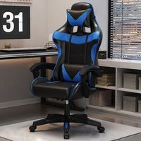 Kursi Kafe Internet Game Komputer E-sports, Dapat Disesuaikan, Rebah, Putar, Desain Logam Mewah Ringan