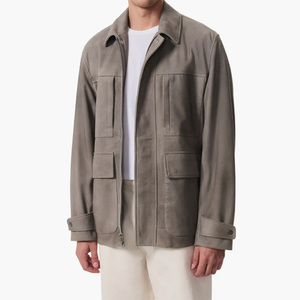 Giacche XJYD fornitore OEM Custom <span class=keywords><strong>Pace</strong></span> camoscio stile classico giacche di pelle Multi tasche giacche di lusso di alta qualità uomini - Product Image 1