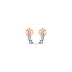 Pendientes de tuerca de diamante inspirados en estrellas fugaces con estilo de Venta caliente con diseño moderno para atuendo de moda a juego de la India - Product Image 1