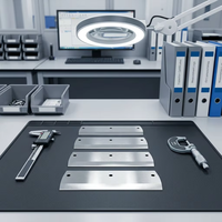 Precisie snijmes 160x58x3mm SUS304 roestvrij staal dubbelgepolijste rand voor groentesnijmachine OEM ODM