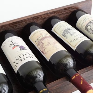 Casier à vin mural en bois massif de style européen Décoration créative de restaurant Armoire à vin pliable avec support en verre sur le <span class=keywords><strong>mur</strong></span> - Product Image 6