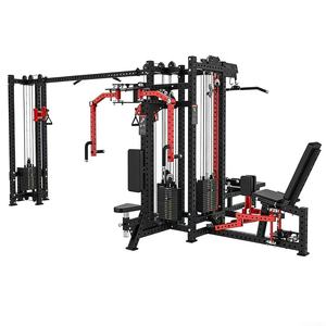 Équipement de fitness professionnel commercial multi-gym 8 stations en acier pour la musculation et la sécurité du dos, idéal pour les entraîneurs de bodybuilding - Product Image 4