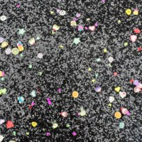 Nouveau Style couleurs mélangées couleur bonbon dentelle fluorescente grosses paillettes feuilles de tissu cuir PU pour arcs accessoires de cheveux