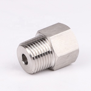 Adaptador de Acero Inoxidable 304 de Fábrica, Piezas Mecanizadas por Torno CNC No Estándar, Conector de Rosca Macho-Hembra - Product Image 5
