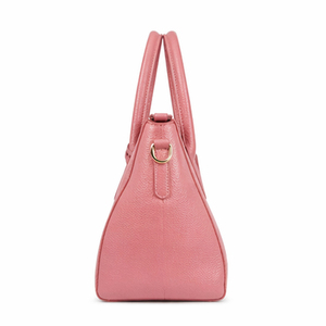 Bolso de Mano de Cuero Rosa Personalizado y Portátil con Correa de Hombro Desmontable, Bolso de Hombro de Alta Calidad al por Mayor de Fábrica - Product Image 4