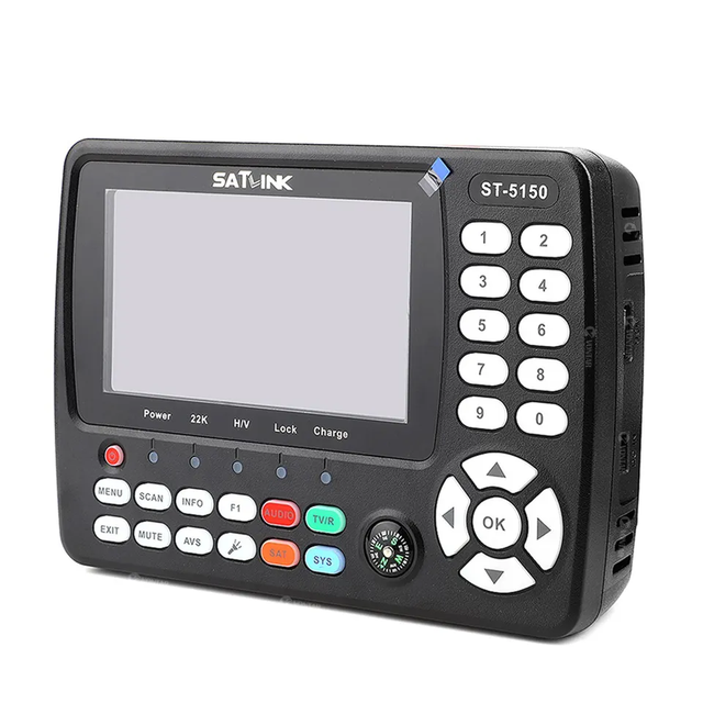 New Product Satlink ST-5150 DVB-S2/T2/C Sat Finder Combo s2 T2 Satellite Find HEVC H.265 MPEG-4 8PSK With TFT Screen QPSK 16APSK