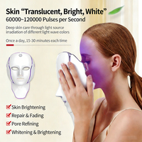 Masseur facial multifonctionnel portable sans fil rechargeable en plastique pour soins de la peau à domicile et en voyage, avec fonction cou