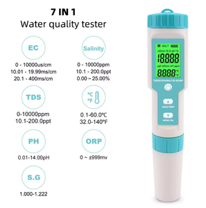 7-in-1-LCD-Display Stift typ Digitales Temperatur messgerät S.G Salzgehalt ORP EC TDS PH-Messgerät Wasser qualitäts <span class=keywords><strong>tester</strong></span> für Aquarien - Product Image 2