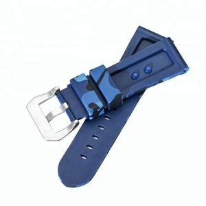 <span class=keywords><strong>Militaire</strong></span> Camo Bande de <span class=keywords><strong>Montre</strong></span> En Caoutchouc de Silicone <span class=keywords><strong>Bracelet</strong></span> 24mm 22mm - Product Image 6