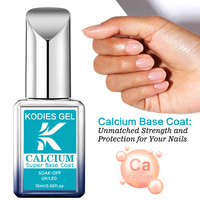 KODIES-Vernis à Ongles en Caoutchouc Calcique, Marque Primaire pour Nail Art Semi Permanent, Marque de Marque