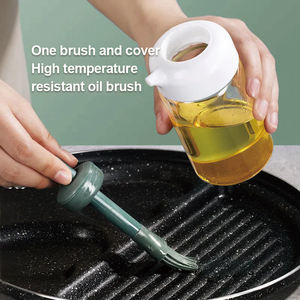 Новый распылитель масла в бутылках для приправы 2 в 1 бутылка для масла с силиконовой щеткой для приготовления барбекю выпечки - Product Image 6