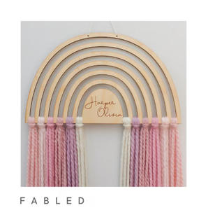 Nouvelle décoration murale pour <span class=keywords><strong>chambre</strong></span> d'enfant <span class=keywords><strong>arc</strong></span>-<span class=keywords><strong>en</strong></span>-<span class=keywords><strong>ciel</strong></span>, pendentif <span class=keywords><strong>en</strong></span> laine pure avec pompon, accessoires photo pour bébé, décorations suspendues pour la cérémonie du premier mois du bébé - Product Image 4