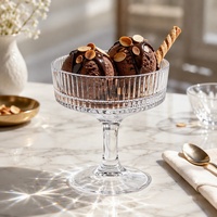 Gobelets à glace en verre de 190 ml, commande en gros, fournisseur de verrerie pour projets de restauration, vente en gros directe d'usine