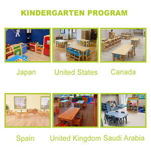 Ensemble de mobilier <span class=keywords><strong>d</strong></span>'école maternelle en plastique et bois pour enfants, <span class=keywords><strong>matériel</strong></span> de garderie Montessori, fournitures pour la maternelle et la crèche - Product Image 4