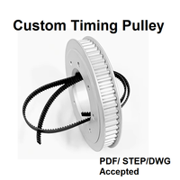 Poulie synchrone robuste de haute précision S5M HTD 5M 5MGT T5 AT5 GT5 5GT, poulie de distribution pas de 5 mm, roue d'entraînement usinée CNC sur mesure