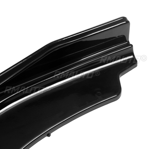 Kit carrosserie 3 pièces noir mat/brillant pour pare-chocs avant, lèvre de séparation, diffuseur et spoiler pour Toyota Highlander 2017 2018 2019 - Product Image 5