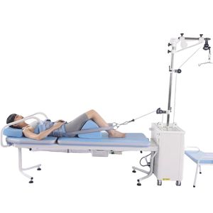 Diskon besar terapi fisik traksi 220V 50Hz meja traksi terapi fisik untuk hernia cakram interalis Lumbar serviks - Product Image 6