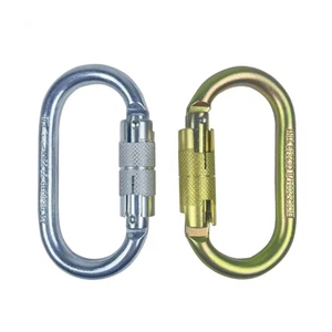 Karabiner Oval Perak 25kn dari Baja Paduan untuk Keselamatan Industri, Panjat Tebing, dan Pengait Sabuk Pengaman - Product Image 2